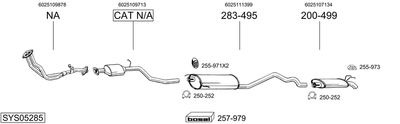 Układ wydechowy BOSAL SYS05285