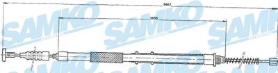 Тросик, cтояночный тормоз SAMKO C0154B для FIAT BRAVA