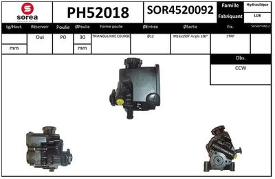 HYDRAULIKPUMPE LENKUNG EAI PH52018