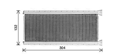 AVA QUALITY COOLING Kachelradiateur, interieurverwarming (CN6339)