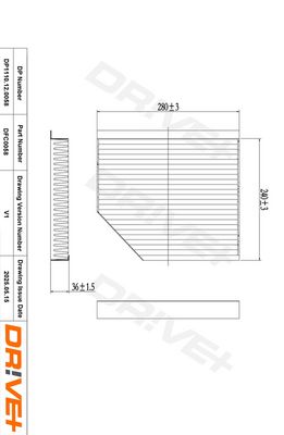 FILTRU AER HABITACLU DR!VE+ DP1110120058 7