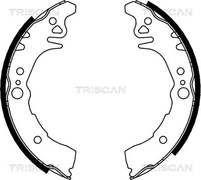 Комплект тормозных колодок TRISCAN 8100 10026 для DAIHATSU SIRION