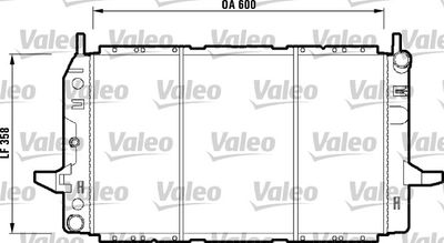 Радиатор, охлаждение двигателя VALEO 731788 для FORD SIERRA