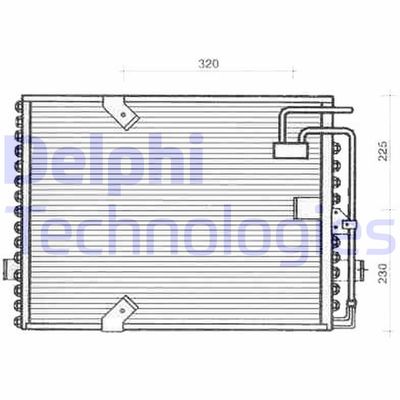 DELPHI TSP0225239 Радиатор кондиционера  для BMW 8 (Бмв 8)