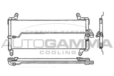 Конденсатор, кондиционер AUTOGAMMA 104982 для FIAT BARCHETTA