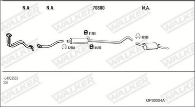 ABGASANLAGE WALKER OP30004A