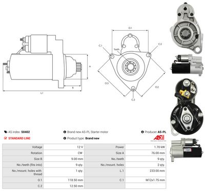 STARTER AS-PL S0402 4