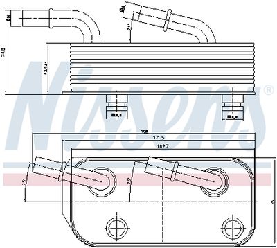 ÖLKüHLER AUTOMATIKGETRIEBE NISSENS 90658 4