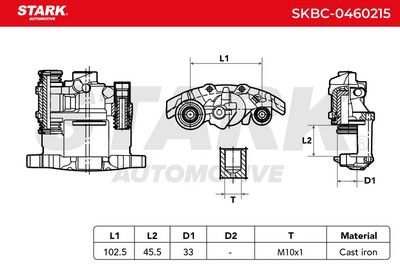 спирачен апарат STARK SKBC-0460215
