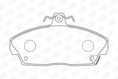 BREMSBELAGSATZ SCHEIBENBREMSE CHAMPION 571438CH 1