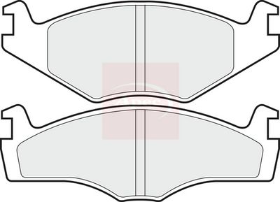APEC Brake Pad Set, disc brake PAD438
