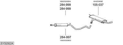 SISTEM DE ESAPAMENT BOSAL SYS29224