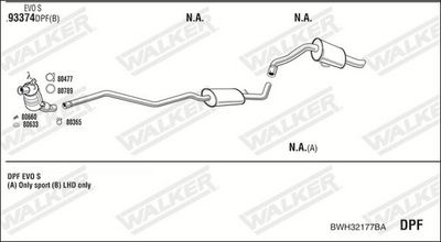 Изпускателна система WALKER BWH32177BA