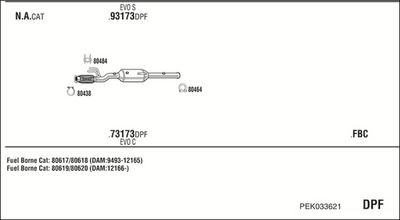 SISTEM DE ESAPAMENT WALKER PEK033621