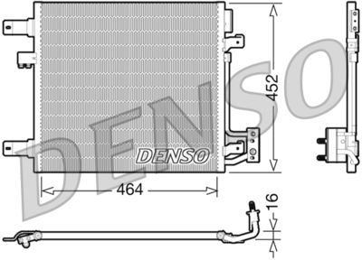 DENSO DCN06014 Радіатор кондиціонера для JEEP (Джип)