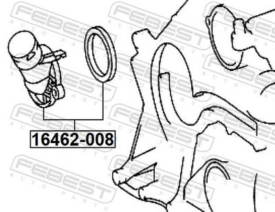TERMOSTAT LICHID RACIRE FEBEST 16462008 1