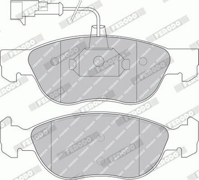 BREMSBELAGSATZ SCHEIBENBREMSE FERODO FDB1056B 1