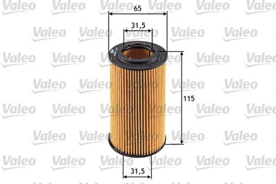 Масляный фильтр VALEO 586550 для HONDA FR-V