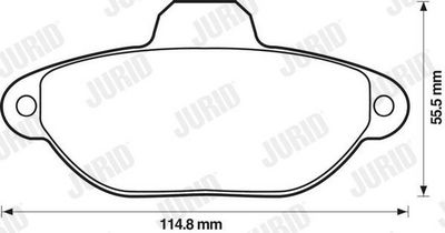 BREMSBELAGSATZ SCHEIBENBREMSE JURID 571528J 1