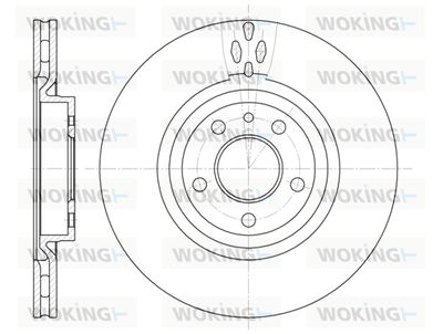 WOKING D6315.11 Тормозные диски  для ALFA ROMEO GTV (916_) 2.0 T.SPARK 16V (916.C2__, 916C2C00)