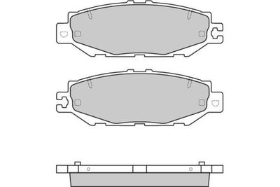 E.T.F. 12-0753 Тормозные колодки и сигнализаторы  для LEXUS LS (_F2_) 400 (UCF20_)