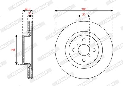 Brake Disc DDF2851C