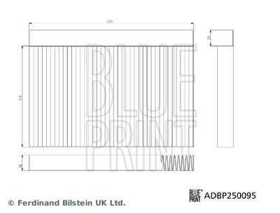 FILTER INNENRAUMLUFT BLUE PRINT ADBP250095 2