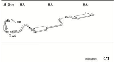 Układ wydechowy WALKER CIK033779