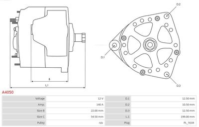 Alternator A4050