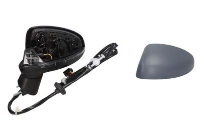 Zijspiegel Links (elektrisch, asferisch, met verwarming, under-coated, met indicator) past: AUDI A1 8X 05.10-12.14