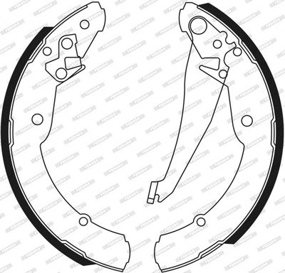 SET SABOTI FRANA FERODO FSB549 2