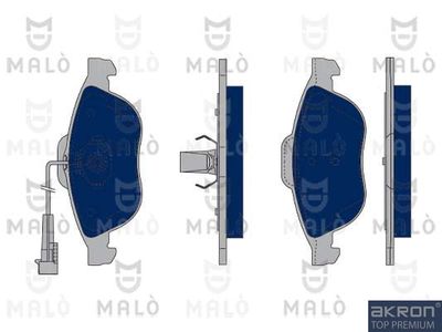 AKRON-MALÒ 1050139 Тормозные колодки и сигнализаторы  для LANCIA LYBRA (839_) 1.6 16V (839AXA1A)