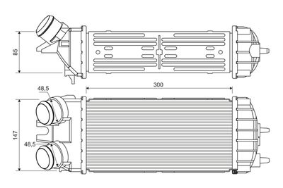 VALEO Intercooler, inlaatluchtkoeler (817706)