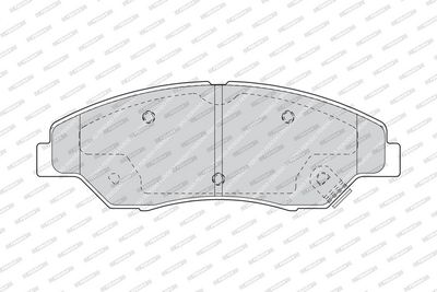 Remblokken set Voor , past: KIA RETONA, SPORTAGE 2.0/2.0D 04.94-08.03