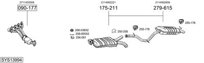 Układ wydechowy BOSAL SYS13994