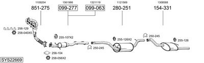 ABGASANLAGE BOSAL SYS22669