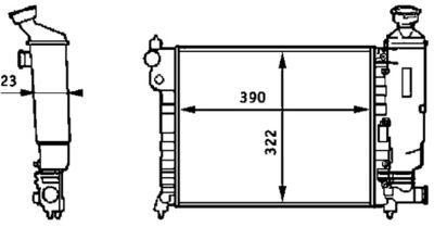 RADIATOR RACIRE MOTOR MAHLE CR613000S