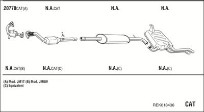 Układ wydechowy WALKER REK018436
