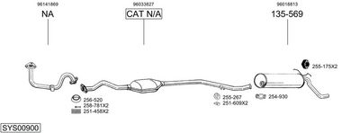 Изпускателна система BOSAL SYS00900