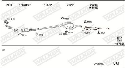 Изпускателна система WALKER VW25029