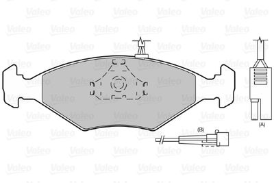 Brake Pad Set, disc brake 598423