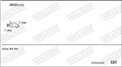 Изпускателна система WALKER ADK004620