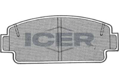 ICER 180651 Тормозные колодки и сигнализаторы  для TOYOTA CORONA (Тойота Корона)
