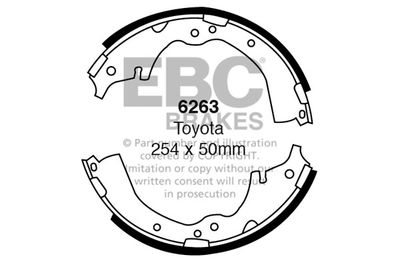 Комплект тормозных колодок EBC Brakes 6263 для TOYOTA LITEACE