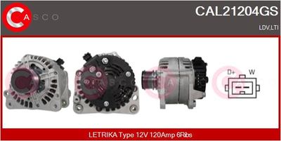 Генератор CASCO CAL21204GS для LTI TX