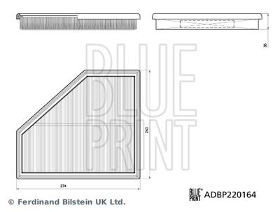LUFTFILTER BLUE PRINT ADBP220164 2
