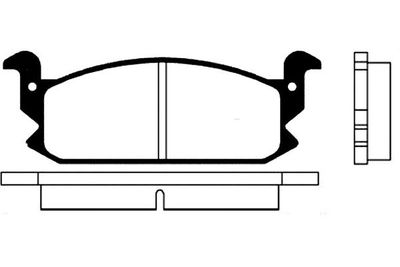Kavo Parts Комплект тормозных колодок, дисковый тормоз