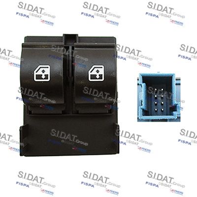 Выключатель, стеклолодъемник SIDAT 5.145044A2 для FIAT QUBO