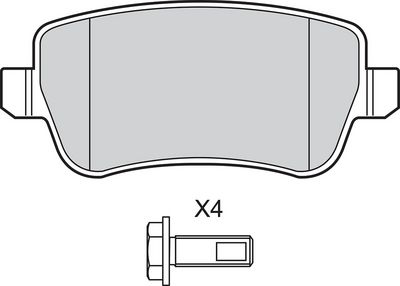 BREMSBELAGSATZ SCHEIBENBREMSE VALEO 302816 1
