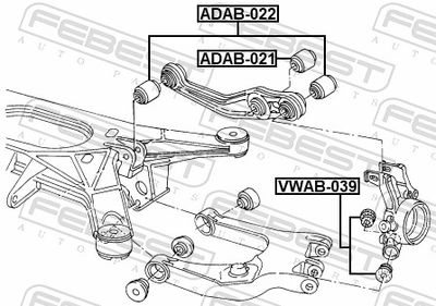 SUPORT TRAPEZ FEBEST ADAB022 1